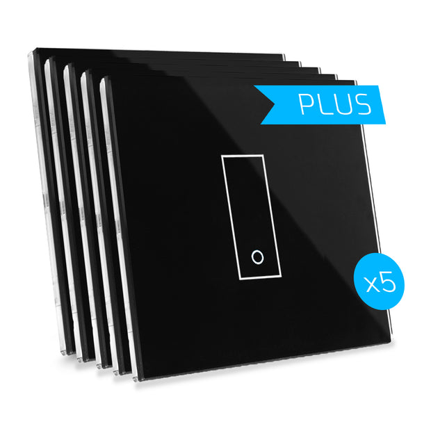 Kit de 5 interruptores wifi E1 PLUS - para luzes e portões, domótica fácil para a sua casa